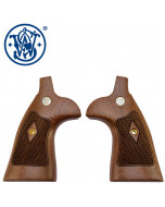 S&W Guance in Legno N Round to Square Fancy Walnut Zigrinate #12928