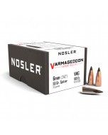 NOSLER Palle Varmageddon 243" 55gr FB Tipped Metallic-Black-Tip #17250 (100pz)