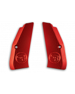 CZ 75 SP-01 Guance Zigrinate Lunghe Rosso