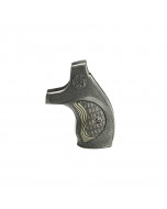 S&W Guance Sintetiche con Inserto in Legno J Round Falconia Black with Olive Drab G10 Crocback Insert