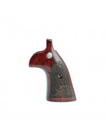 S&W Guance in Legno K/L Square Target Rosewood Checkered Engraved with Silver Medallions