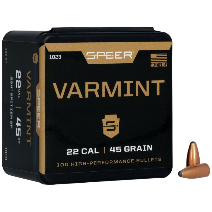 SPEER Palle Varmint Soft Point 224" 45gr SP #1023 (100pz)