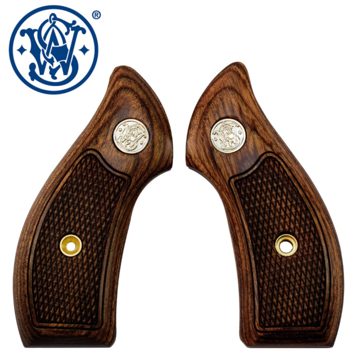 S&W Guance in Legno J Round Dymondwood Service #12924