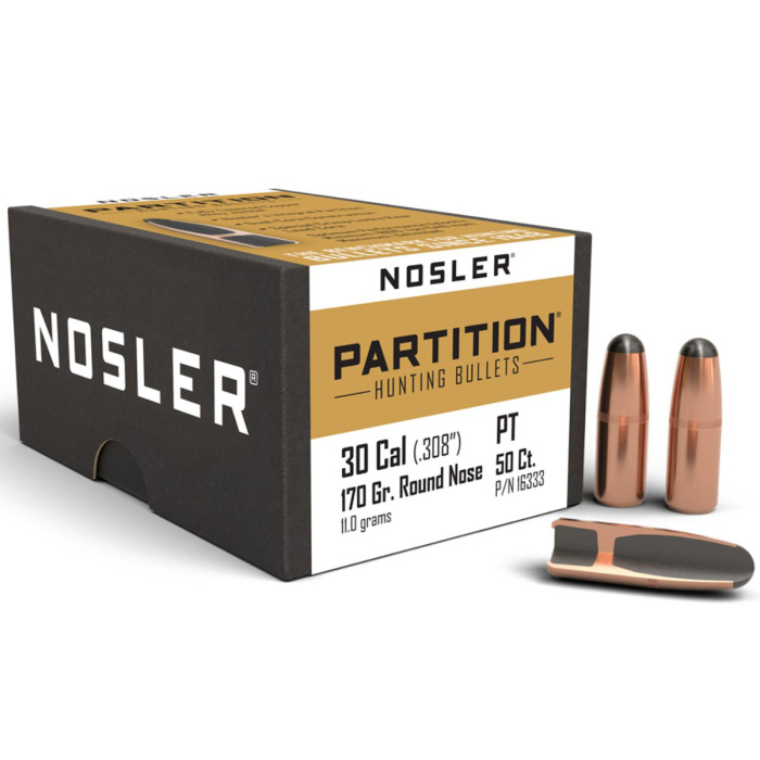 NOSLER Palle Partition 308" 170gr RN #16333 (50pz)