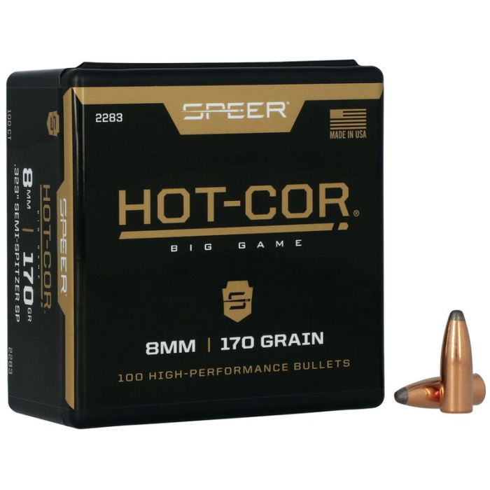 SPEER Palle Hot-Cor 323" (8mm) 170gr Semi-Spitzer SP HCSS #2283 (100pz)