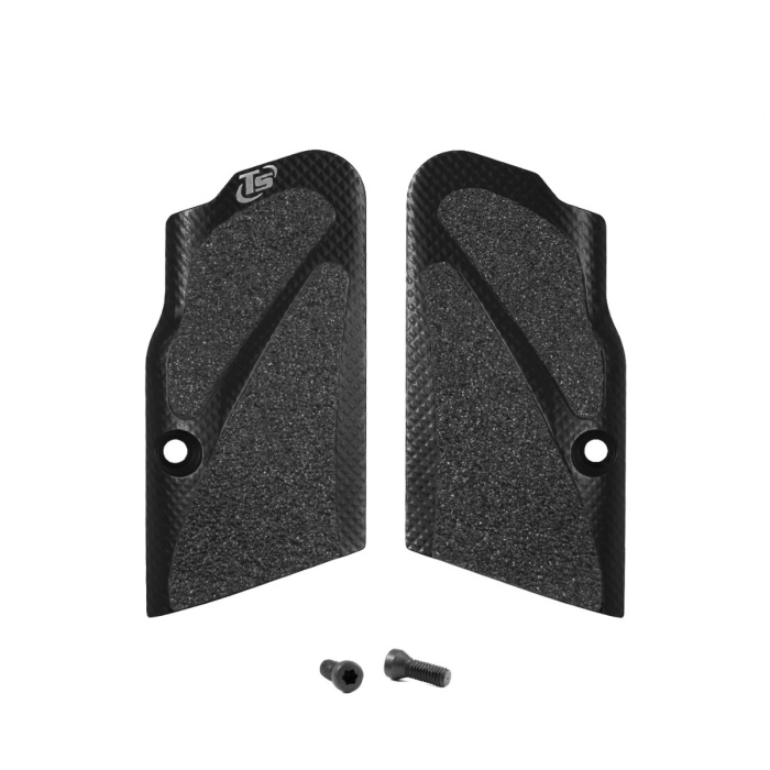 TONI SYSTEM Guancette X3D Corte - Fusto Large per Tanfoglio Nero