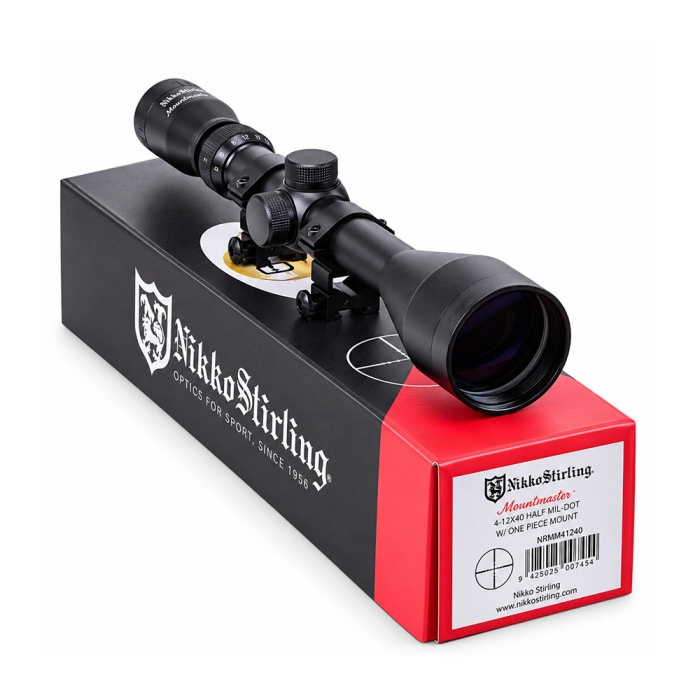 NIKKO STIRLING Mountmaster 4-12x40 Reticolo Half Mil-Dot (Attacco incluso)
