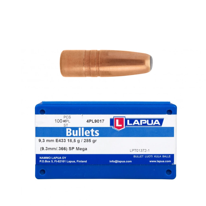 LAPUA Palle Mega E433 SP .366" 285gr (100pz) #4PL9017