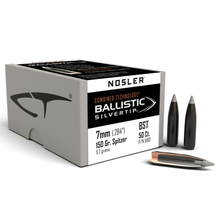 NOSLER Palle Ballistic Silver Tip 284" 150gr SP #51110 (50pz)