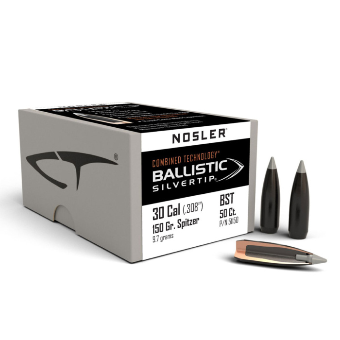 NOSLER Palle Ballistic Silver Tip 257" 115gr SP #51050 (50pz)