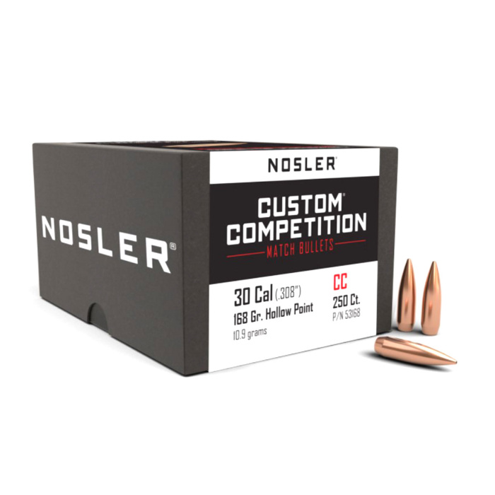 NOSLER Palle Competition 308" 168gr HPBT #53168 (250pz)