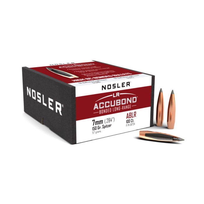 NOSLER Palle AccuBond LR Palla Long-Range 284" 150gr SP #58734 (100pz)