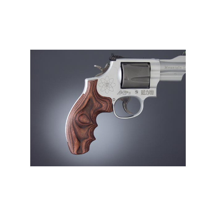 HOGUE Guance in Legno S&W K/L Round Rosewood Laminate #19500