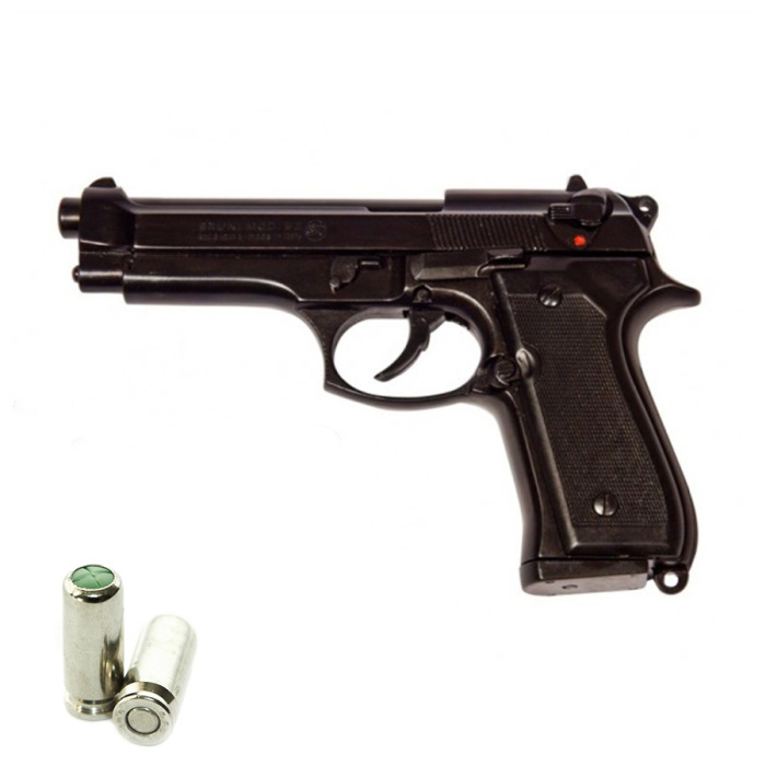 Pistola a Salve BRUNI 92 Cal.8 Top Firing Nera