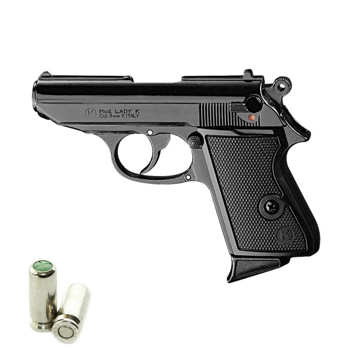 Pistola a Salve KIMAR PPK Lady-K Cal.8 Top Firing Nera