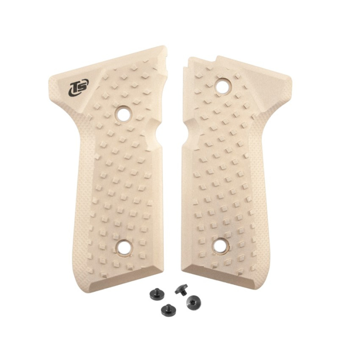TONI SYSTEM Guancette Vybram per per Beretta 92-96-98 Elite LTT-M9A1 Sabbia